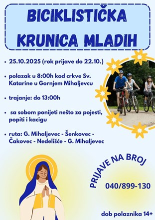 Biciklistička krunica mladih kroz Međimurje